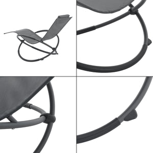 Schaukelliege Pulsano 150 kg Dunkelgrau [en.casa]