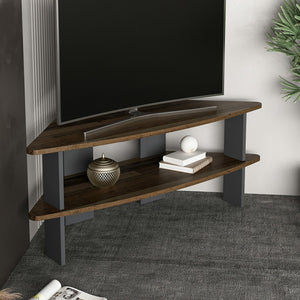 Fernsehtisch Fredensborg 45x116x40 cm Altholzoptik / Anthrazit [en.casa]