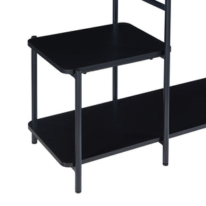Garderobenständer Bø 150x100x34cm Schwarz [en.casa]