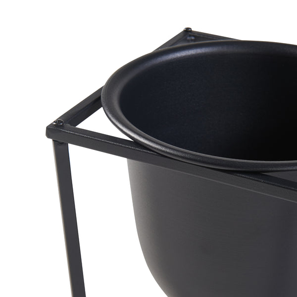 Pflanzenständer Nordmaling 2er Set Metall Schwarz [en.casa]