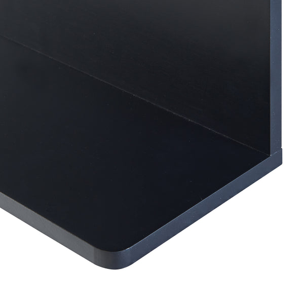 Wandregal Dønna 60x15x40cm Schwarz [en.casa]
