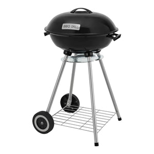 Rundgrill Apricena 80x49x47cm Schwarz [casa.pro]