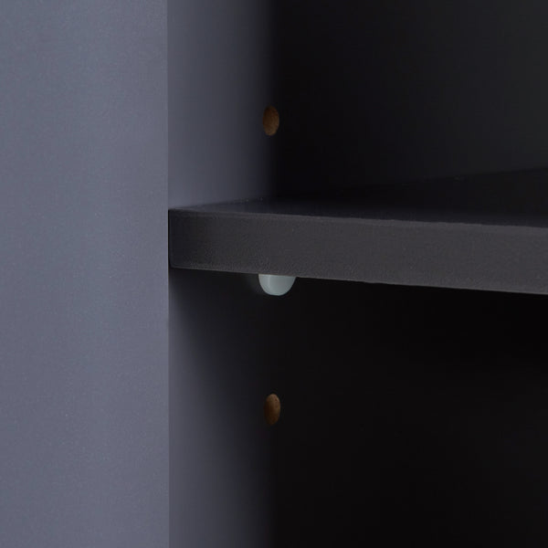 Hochschrank Overath 160x30x30cm Grau [en.casa]