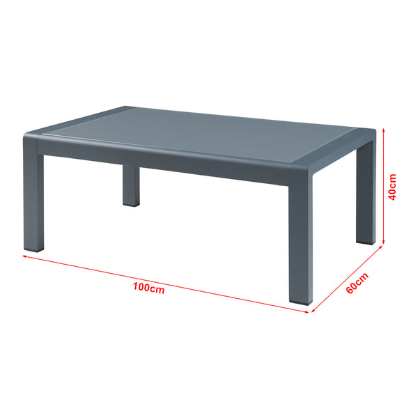 Gartenmöbelset Avise 5-tlg. Aluminium [casa.pro]