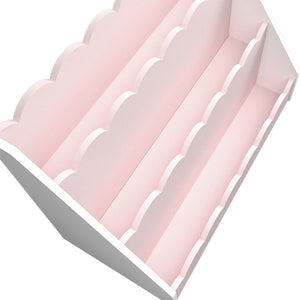 Kinderregal Vestnes 48x61x30 cm Cotton Candy/Weiß [en.casa]