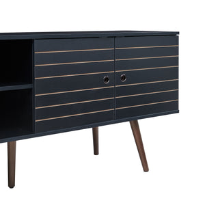 Fernsehschrank Vare 160x40x66 cm Schwarz [en.casa]