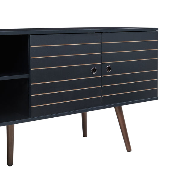 Fernsehschrank Vare 160x40x66 cm Schwarz [en.casa]