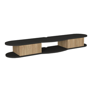 TV-Lowboard hängend Nyskiri 150x35x19 cm Anthrazit/Eicheoptik [en.casa]