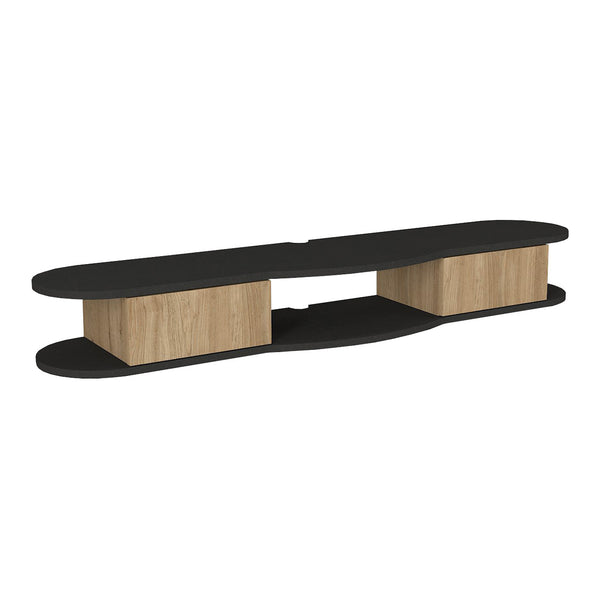 TV-Lowboard hängend Nyskiri 150x35x19 cm Anthrazit/Eicheoptik [en.casa]