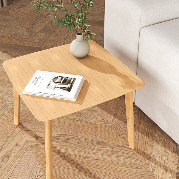 Beistelltisch Haad 45x50x50 cm Bambus Natur [en.casa]