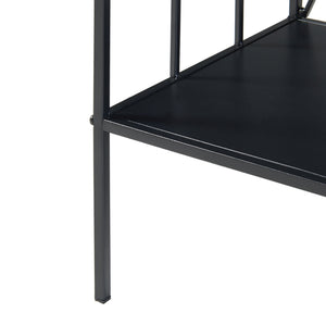 Konsolentisch Baarn 65,5x70x32 cm Schwarz [en.casa]
