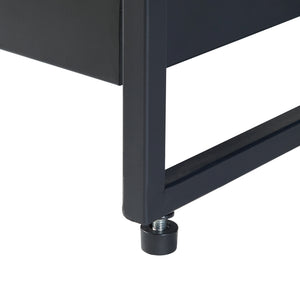 Pflanzenregal Berkelland Metall Schwarz [en.casa]