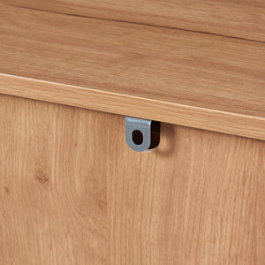 Sideboard Varkaus 75x140x40cm MDF Eichenoptik [en.casa]