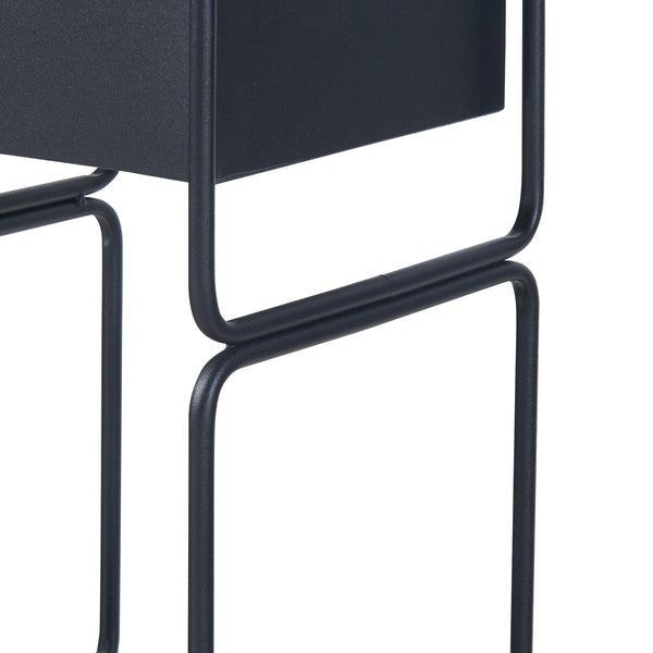 Pflanzenständer Sveio 2er Set Metall Schwarz [en.casa]