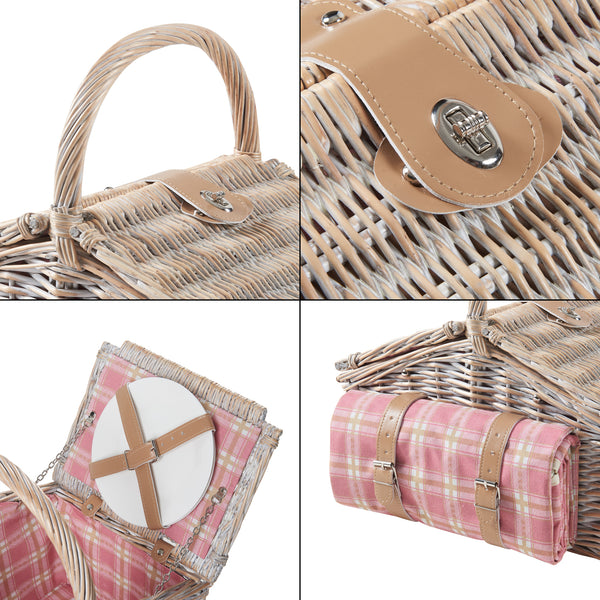 Picknickkorb Bucchianico für 2 Personen Komplettset [casa.pro]