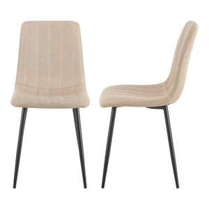 Essgruppe Fitjar 5-teilig Betonoptik / Hellbraun [en.casa]