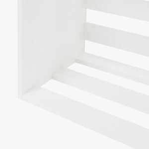Beistelltisch Rønde 43x64x33 cm Weiß [en.casa]