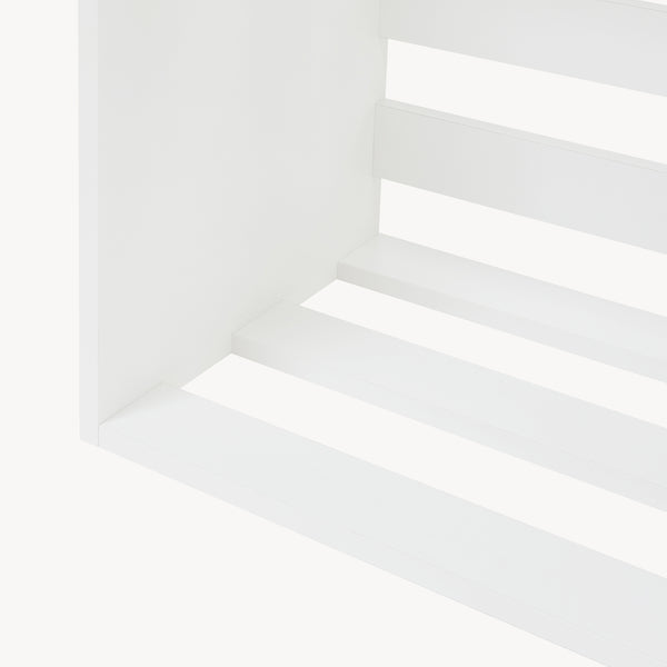 Beistelltisch Rønde 43x64x33 cm Weiß [en.casa]