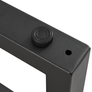 Tischgestell 2er Set Lunderskov 35x50cm Schwarz [en.casa]