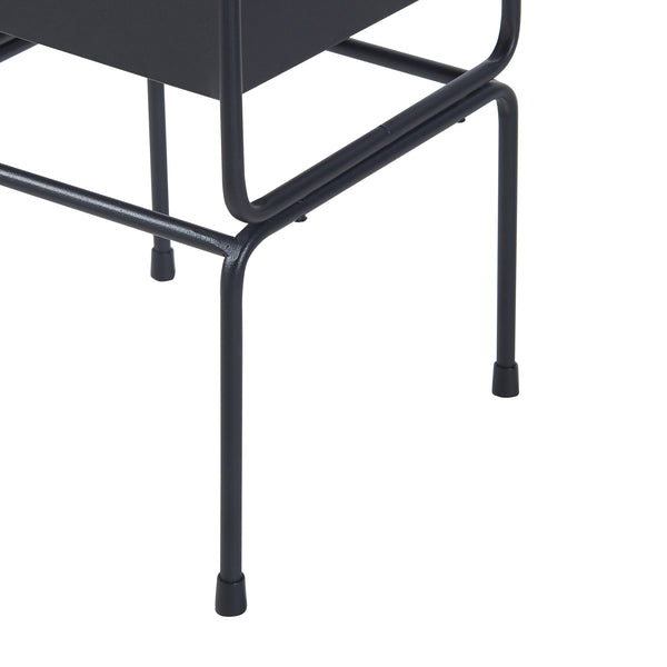 Pflanzenständer Sveio 2er Set Metall Schwarz [en.casa]