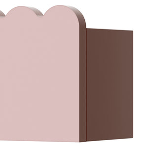 Kinder-Wandregal 2er Set Vestnes 40x10x10 cm Cotton Candy [en.casa]