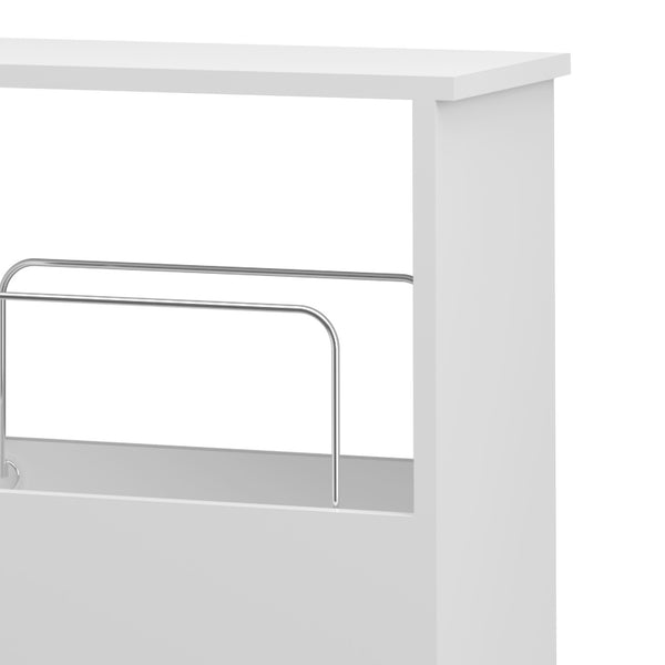 Rollwagen Katra 67x40x20 cm Weiß [en.casa]