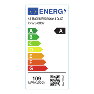 Hängeleuchte Oupilu mit integrierten LEDs Metall 120x25x25 cm Schwarz/Weiß [lux.pro]