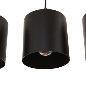 Hängeleuchte Posdand 130x90x14 cm Holz/Schwarz [lux.pro]