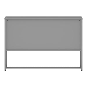 Sideboard Sund mit 3 Türen Stahl Grau [en.casa]