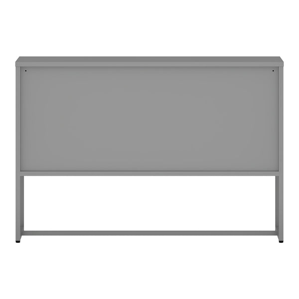 Sideboard Sund mit 3 Türen Stahl Grau [en.casa]