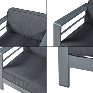 Gartenmöbelset Avise 3-tlg. Aluminium [casa.pro]