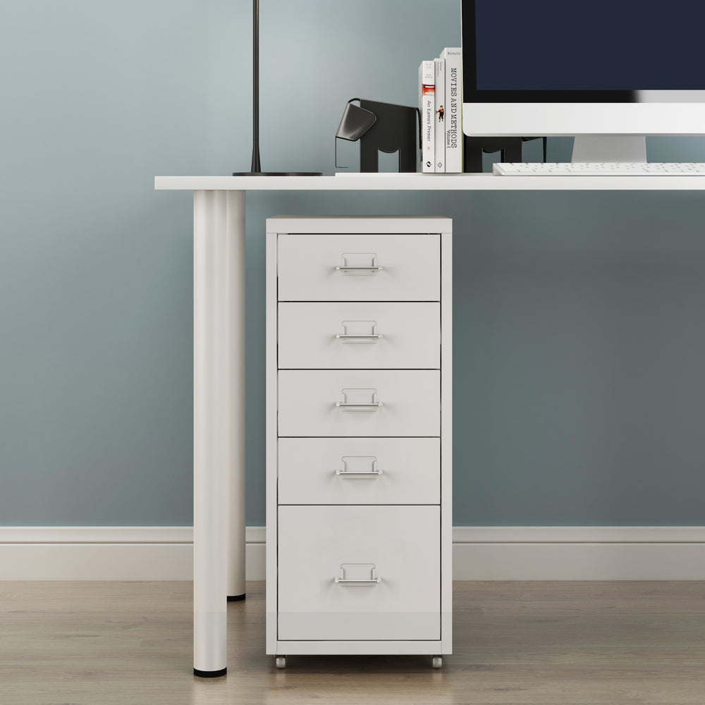 Rollcontainer Kökar mit 5 Schubladen 69x28x41 cm [en.casa]