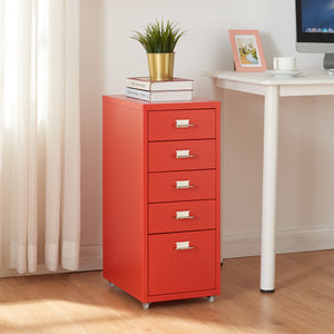 Rollcontainer Kökar mit 5 Schubladen 69x28x41 cm [en.casa]