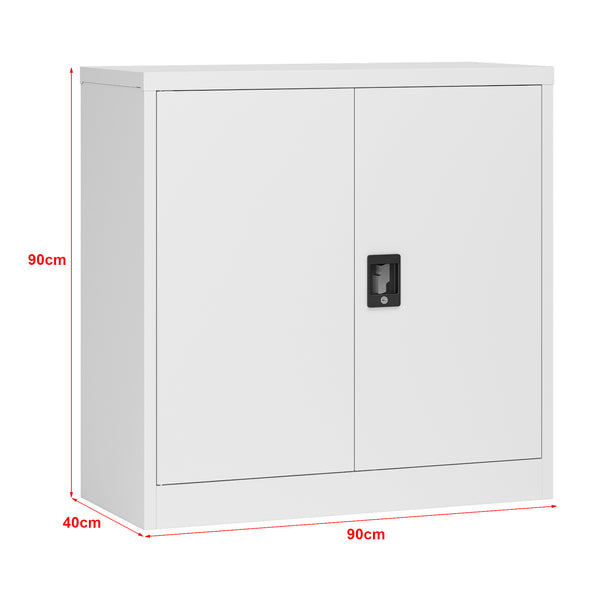Aktenschrank Molise 90x40x90cm Stahl in versch. Farben [en.casa]