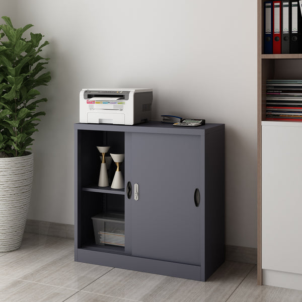 Aktenschrank Rieti Stahl 90x40x90 cm in versch. Farben [en.casa]