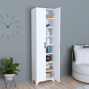 Beistellschrank Strömsund 177,5x48,5x32 cm in versch. Farben [en.casa]