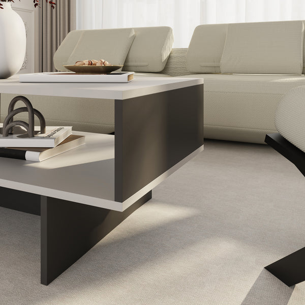 Couchtisch Mjölby 36.4x80x45 cm in versch. Farben [en.casa]