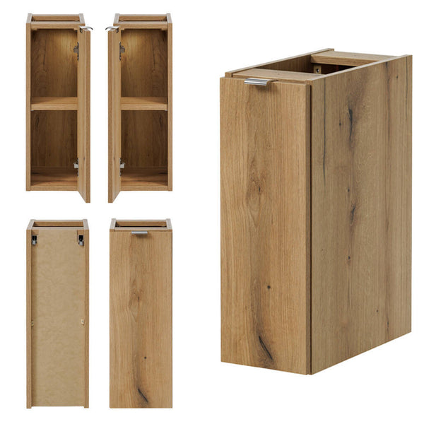 Badezimmerschrank Skelbolu hängend Eiche [en.casa]