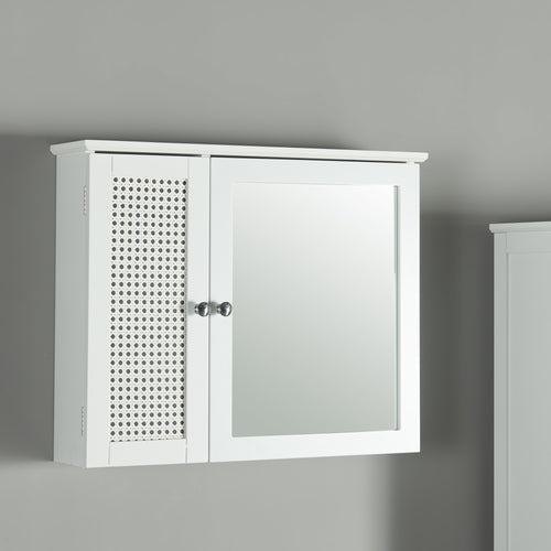 Spiegelschrank Karlsøy 50x60x15cm Weiß [en.casa] - premiumXL