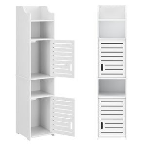 Badezimmerschrank Mora 135x32x32 cm WPC en.casa