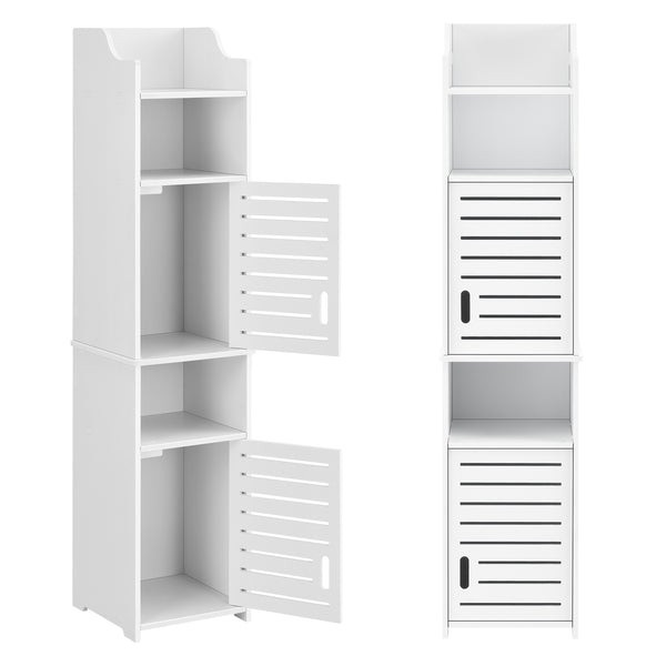 Badezimmerschrank Mora 135x32x32 cm WPC en.casa