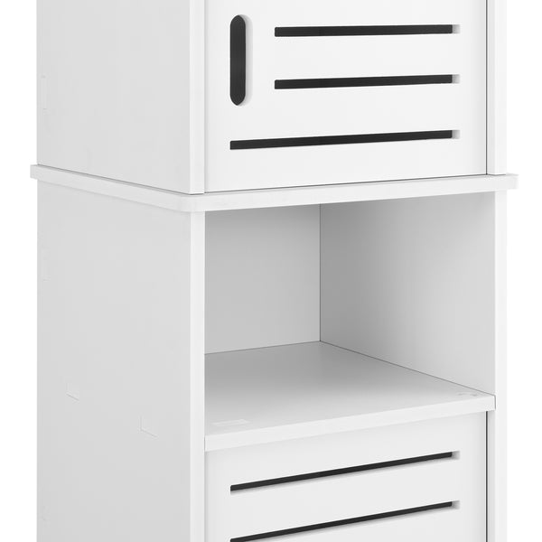 Badezimmerschrank Mora 135x32x32 cm WPC en.casa