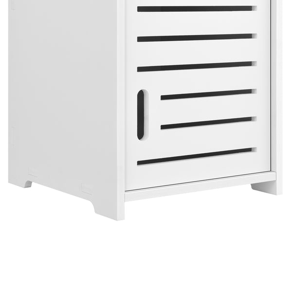 Badezimmerschrank Mora 135x32x32 cm WPC en.casa