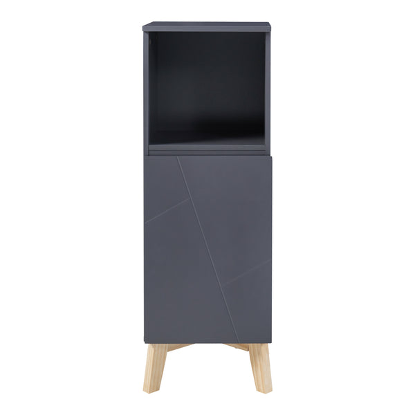 Badezimmerschrank Overath Grau [en.casa]