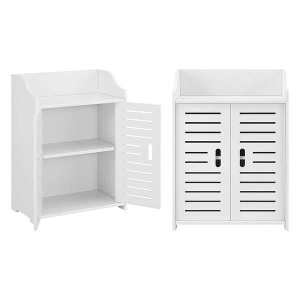 Badezimmerschrank Trosa 62x45x25 cm WPC versch. Farben en.casa