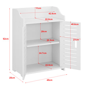 Badezimmerschrank Trosa 62x45x25 cm WPC versch. Farben en.casa