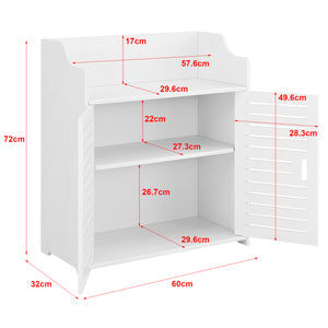 Badezimmerschrank Trosa 72x60x32 cm WPC en.casa