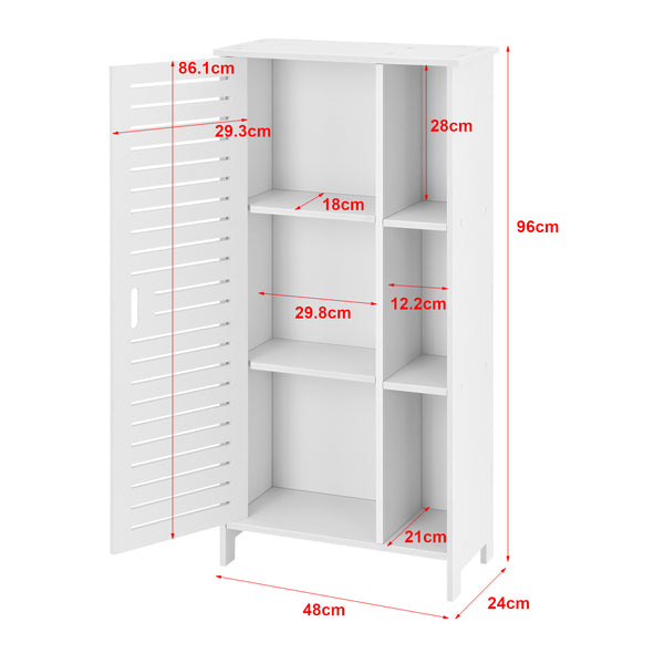 Badezimmerschrank Vansbro 96x48x24 cm WPC en.casa