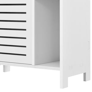 Badezimmerschrank Vansbro 96x48x24 cm WPC en.casa