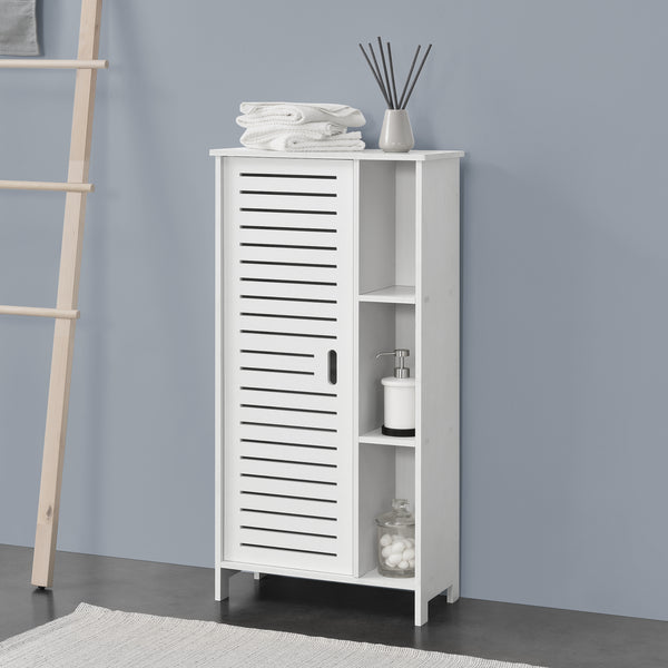 Badezimmerschrank Vansbro 96x48x24 cm WPC en.casa